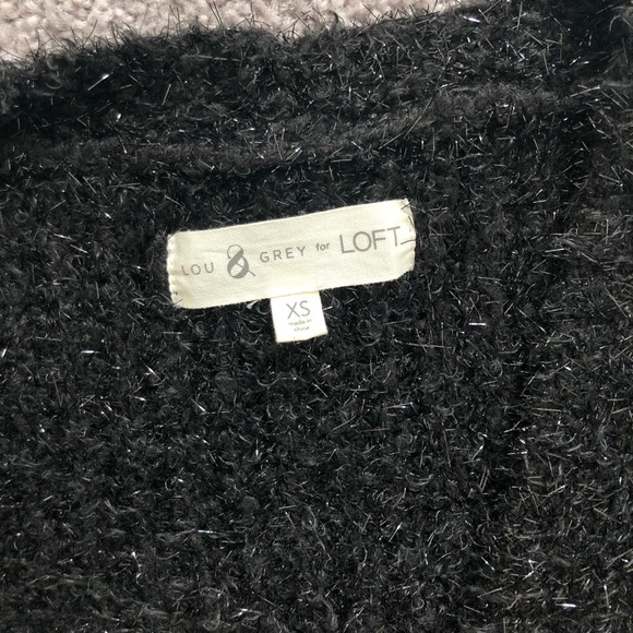 LOFT sparkly black cardigan - Picture 2 of 3